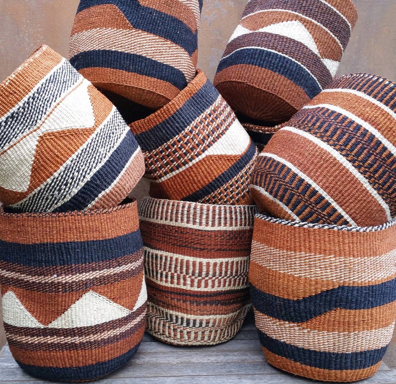 African Sisal planter Basket / Storange Basket