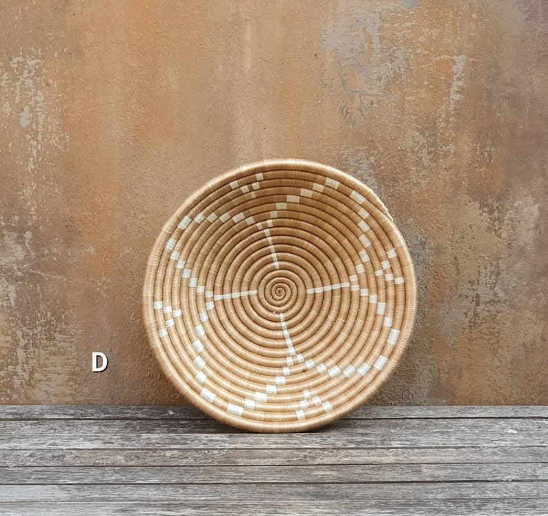 African Handwoven Wall Basket