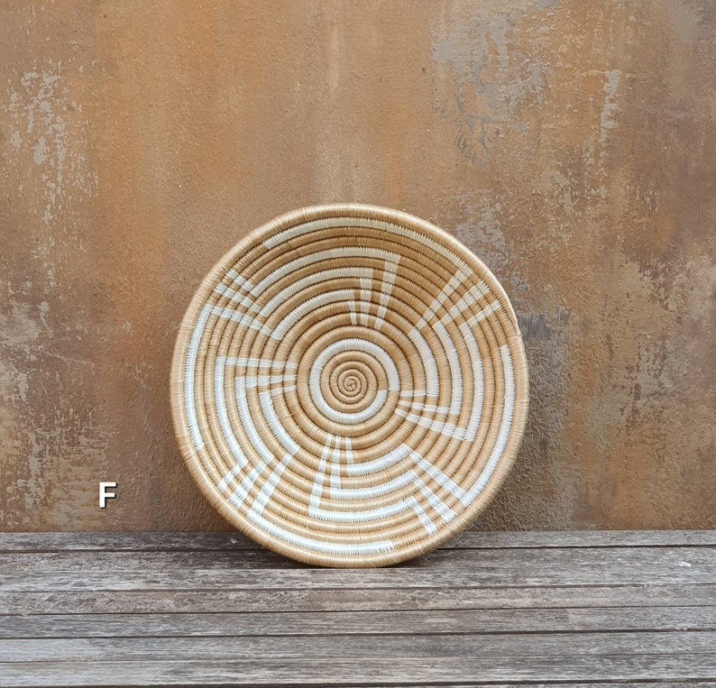 African Handwoven Wall Basket