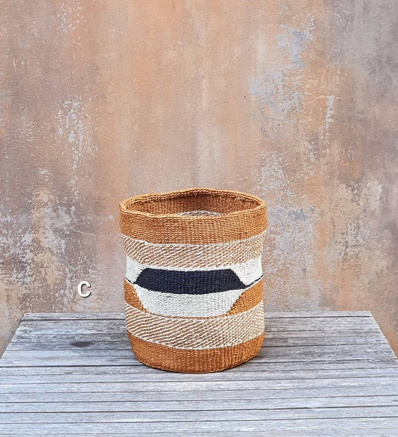 African Sisal planter Basket / Storange Basket