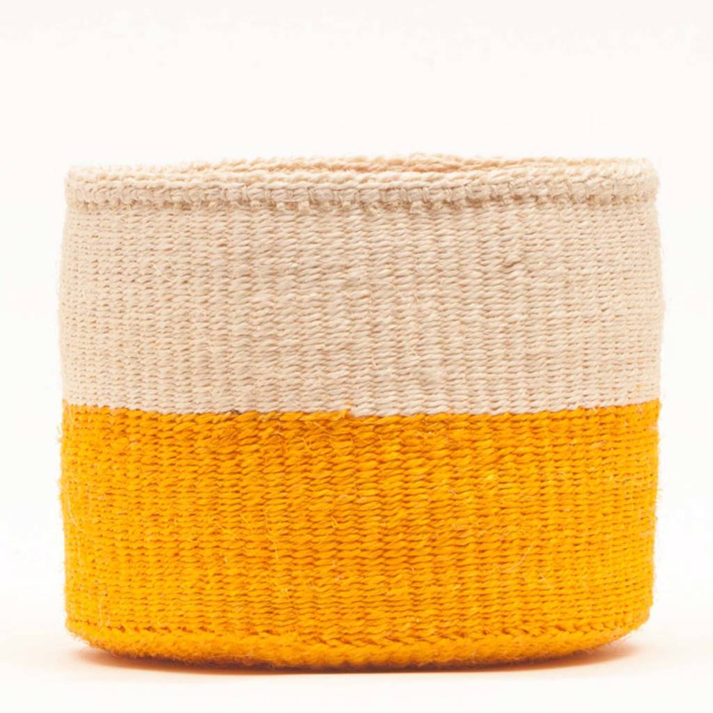 Set of African Sisal Handwoven Storage Baskets