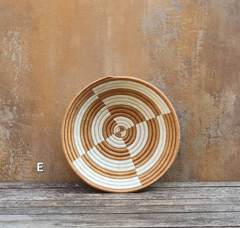 African Handwoven Wall Basket