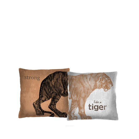 Tiger Duo Set 2 Decorative Pillows Bertoni 40 x 40 cm.