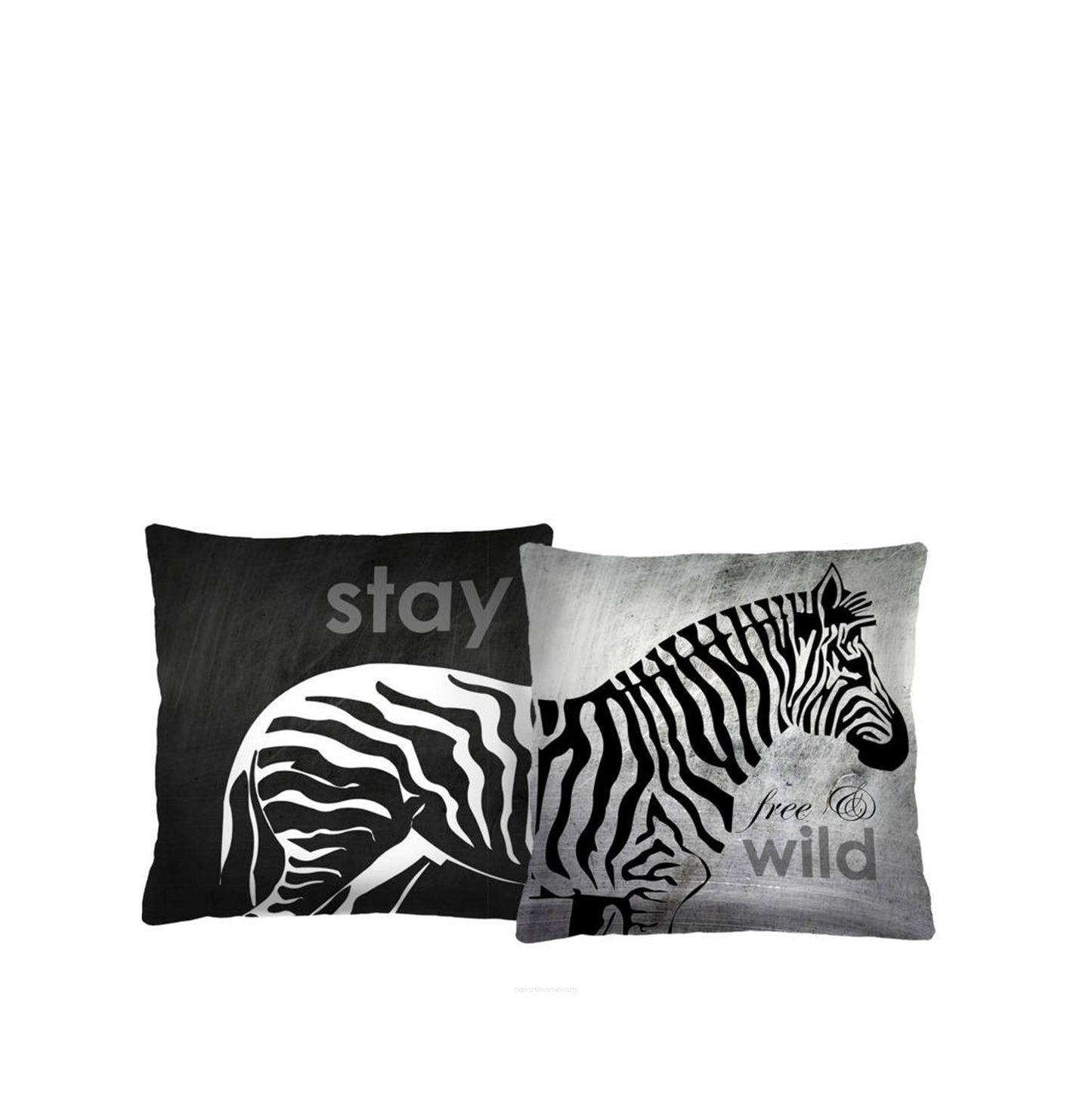 Zebra Duo Set 2 Decorative Pillows Bertoni 40 x 40 cm.